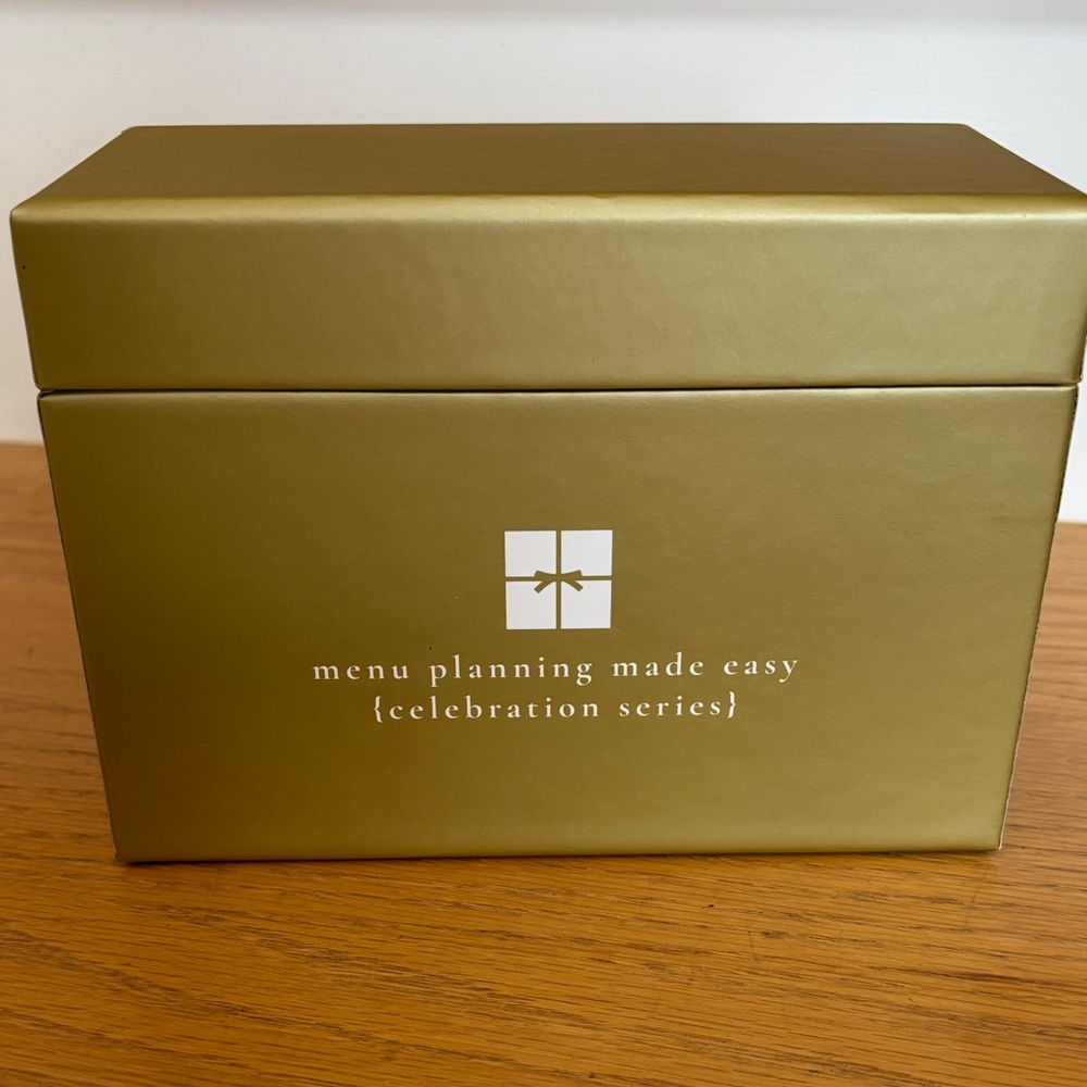 Gold Recipe Box - Celebration Series